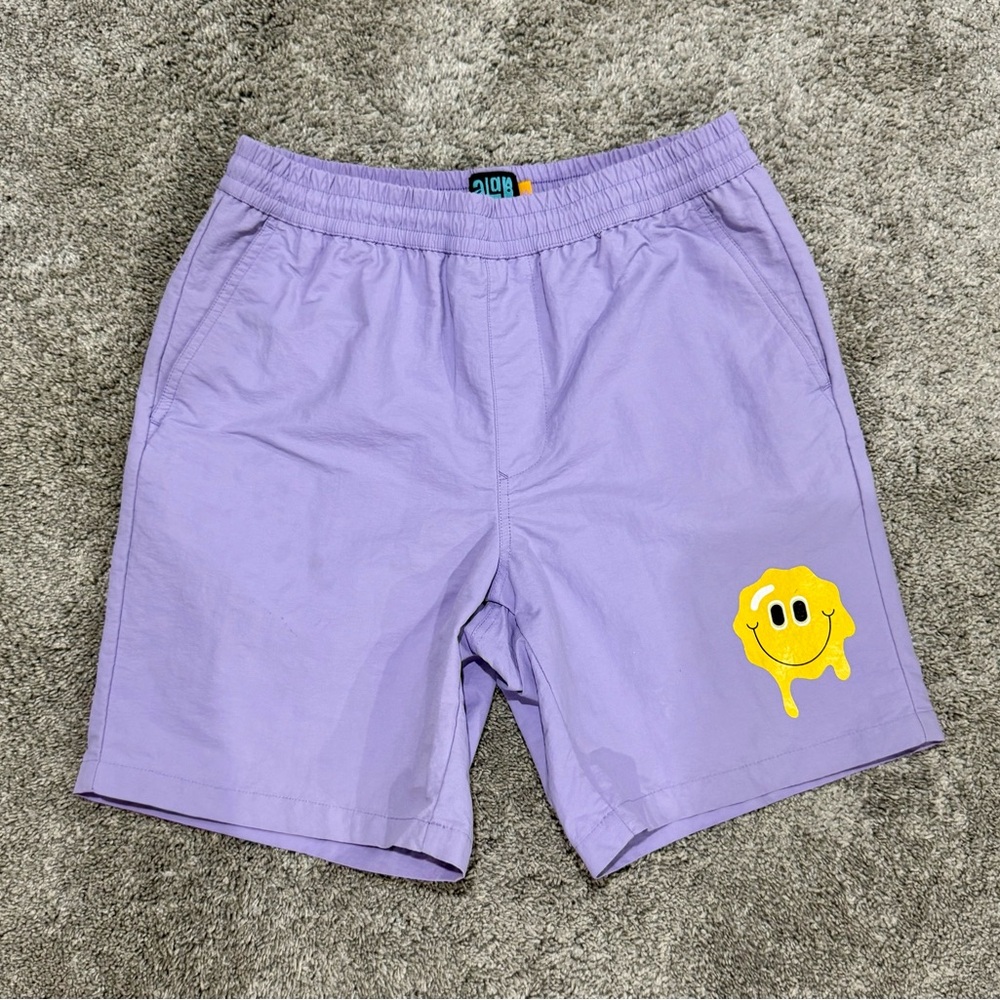 Men’s A.LAB Taffy Melted Board Shorts-Lavender- Size Small